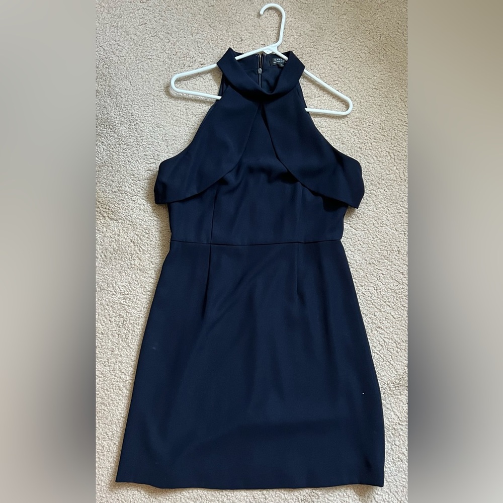 Tahari navy dress 10